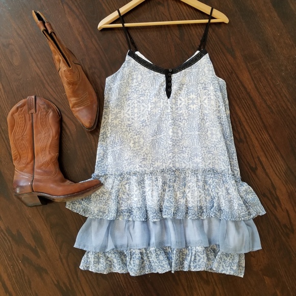Band of Gypsies Dresses & Skirts - $10 SALE-  Band of Gypsies Tiered Ruffle Dress